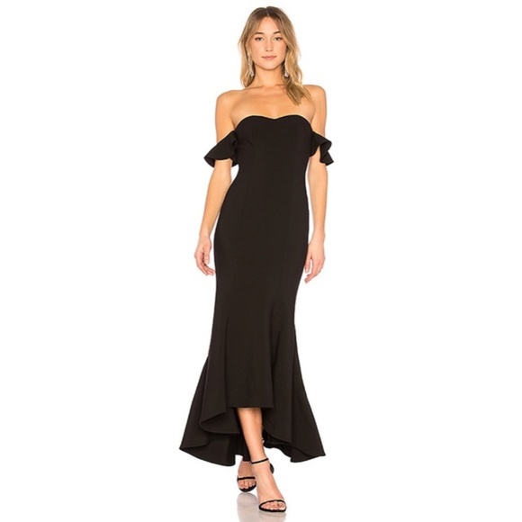 Likely Off-Shoulder Black Dress - Picture 1 of 9